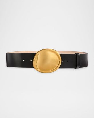 Khaite Keefe Leather Belt