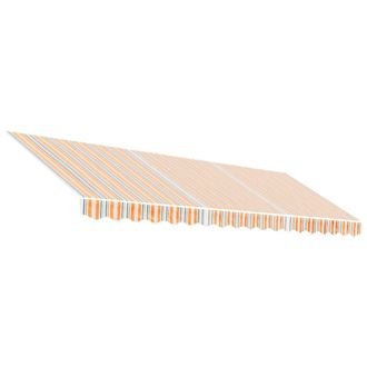 vidaXL Tela De Repuesto De Toldo Rayas De Colores 4,5x3,5 M Vidaxl