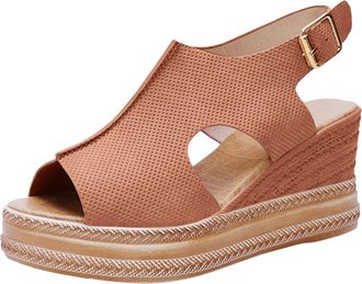 Generic Womens Slide Wedge Sandal Comfortable Platform Walking Sandals With Memory Foam Open Toe Lightweight Breathable For Summer Travel Casual Beach Outdoor