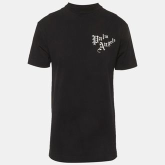Palm Angels Black Back Print Jersey T-Shirt