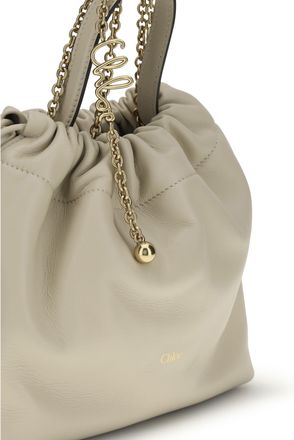 Chlo&eacute; Womens Shoulder Bag Icons Leather Cloudy Cream Lambskin
