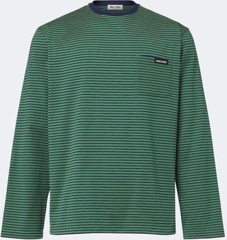 Miu Miu Camiseta a rayas de algod&oacute;n