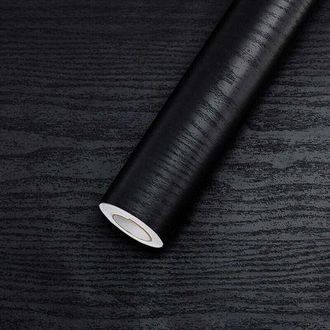 OEM Papel Autoadhesivo Para Muebles, Negro, 61x300cm, Adhesivo De Pared De Pvc, Pegatinas Decorativas Para Cocina, Dormitorio, Sala De Estar Y Muebles