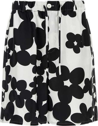Marni Printed Silk Bermuda Shorts