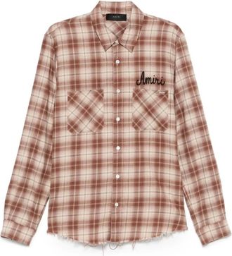 Amiri Casual Shirts, male, Brown, XL, Classic Button-Up Shirt in Auburn Brown