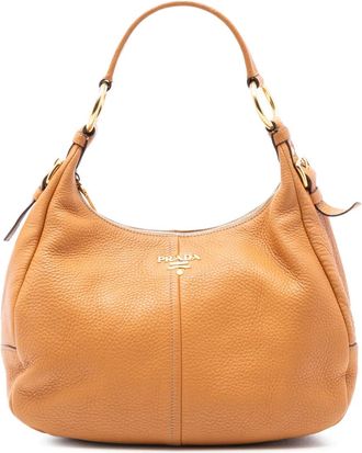 Prada 2000-2025 Vitello Daino hobo bag - Marrone
