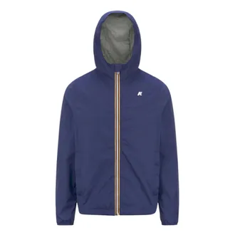K-Way K-Way, Light Jackets, male, Blue, Size: XL Jack Stretch Nylon Jacket