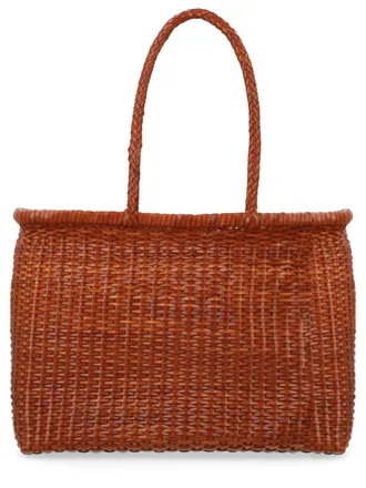 Dragon Diffusion B Weave Shoulder Bag - Beige