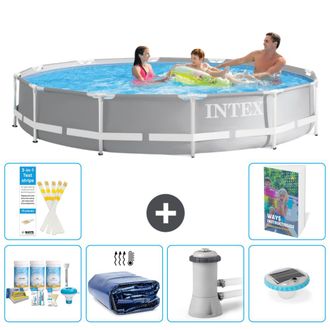 Intex Piscina Prism Frame Redonda - 366x76 Cm - 7-piezas S160