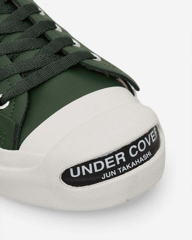 Undercover Men s Toe Logo Leather Sneakers Green from $330.00 - on