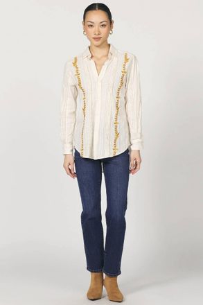 Dear John Denim Galina Novelty Shirt In Cream