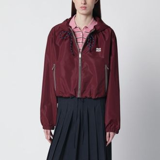 Miu Miu Amaranth technical canvas blouson