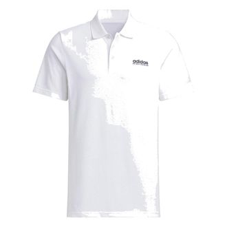 adidas Pique Solid Polo Shirt Asia Sizing White JI9056