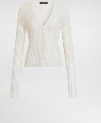 Dolce & Gabbana Cardigan - Woman Sweaters And Cardigans White 38