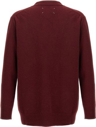 Maison Margiela Wool Cardigan - Burgundy