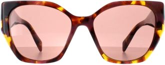 Prada Square Tortoise Cognac Begonia Light Brown PR19ZS