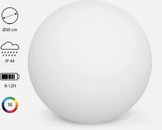 Sweeek Sweeek - Palla luminosa a led senza fili, per interni/esterni, 16 colori