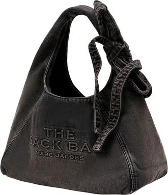 Marc Jacobs Womens The Sack Shoulder Bag Black Cotton