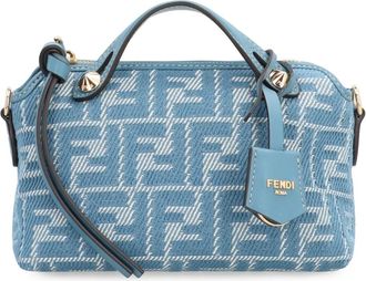 Fendi Tassen, Dames, Blauw, ONE Size, Katoen, By The Way Soft Mini Handbag