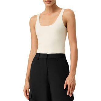 LilySilk Milano Knit Silk Viscose Tank Top in White at Nordstrom, Size X-Large