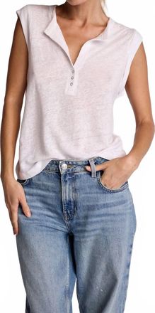 Sundays Linen Sky Tee In White