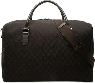 Gucci Pre-owned Gucci GG Denim Travel Bag Ladies 11A3O7WA3BUUBESV