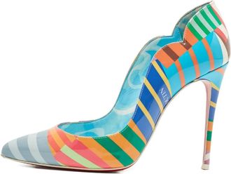 Christian Louboutin Pumps Hot Chick con stampa - Blu