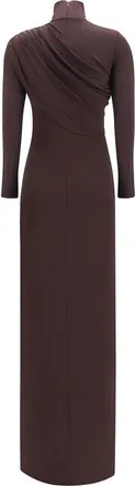Courr&egrave;ges Womens Brown Viscose Casual Dress