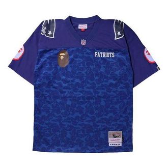 A Bathing Ape BAPE x Mitchell & Ness NFL New England Patriots Legacy Jersey 1H73-109-908