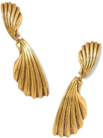 Kendra Scott Alexa Metal Statement Drop Womens Earring Womens Earring Vintage Gold Metal, Brass