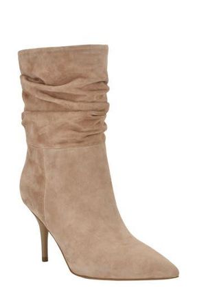 Calvin Klein Cerine Slouch Pointed Toe Bootie in Light Natural at Nordstrom Rack, Size 10
