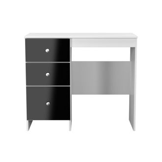 Lewis's Yarmouth Vanity in Black & White Matt - Ready Assembled - Lewiss Home | TJ Hughes