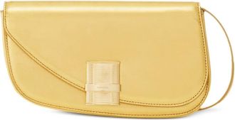Ferragamo Fiamma crossbody bag - women - Calf Leather/Lamb Skin/Calf Leather - OS - Gold
