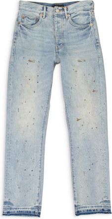 Purple VINTAGE DIRTY PAINTED Indigo SKINNY JEANS