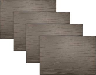 Fortessa Set Of 4 Strata Rectangle Leather Placemats
