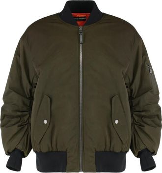 Dolce & Gabbana Oversized Bomberjack - Dames - Bomber jackets - Groen - M - Katoen - Jassen