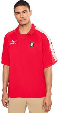 Puma King Fanpack Spain Jersey Mens Licensed For All Time Red/Puma White/Pele Yellow : 2XL, Polyester