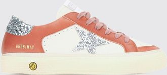 Golden Goose Sneakers May in pelle e tessuto tecnico con logo glitterato