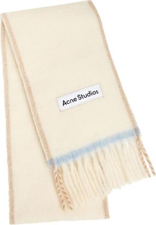 Acne Studios Valley Wool-blend Scarf - White - One Size