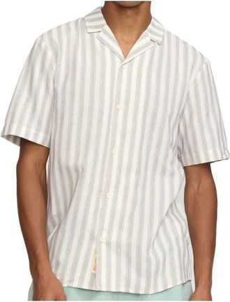 Revolution Short-Sleeved Cuban Shirt Hemd für Herren | weiß