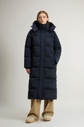 Woolrich donna Kelly Parka lungo Blu Taglia XXS