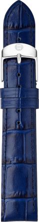 Michele Womens 18mm Navy Leather Watch Band