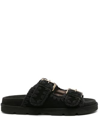 Mou Bio suede sandals - Black