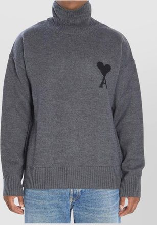 Ami heart friend turtleneck sweater