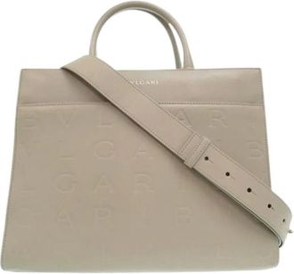Bulgari Pre-owned Handbags, female, Beige, Size: ONE SIZE Pre-owned Satchel