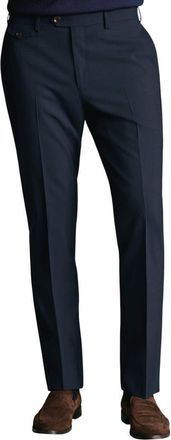 CHARLES TYRWHITT Smart Wool Trouser in Ink Blue at Nordstrom, Size 32 X 30