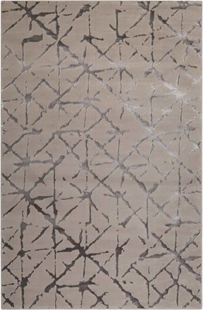 Esprit Alfombra plana de patrón y relieve en tonos de gris 133x200