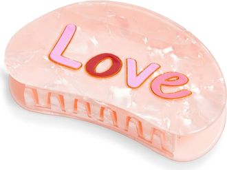 Frasier Sterling Love Claw Clip in Pink at Nordstrom