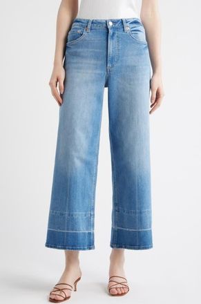 Rails Getty High Waist Crop Wide Leg Jeans in Independence at Nordstrom, Size 24