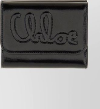 Chlo&eacute; leather trifold wallet